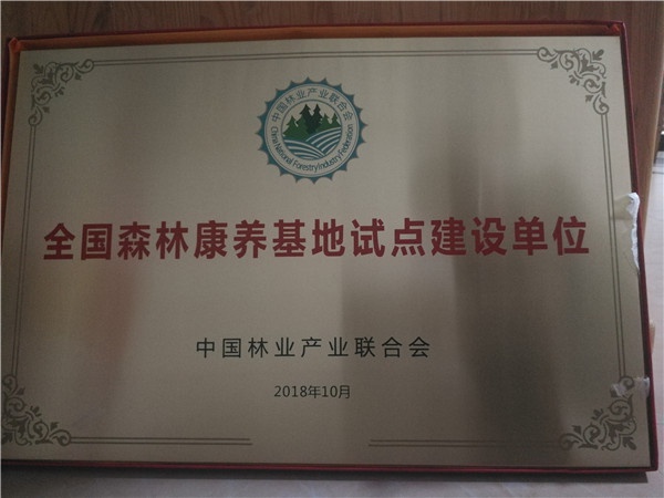“森林康養(yǎng)基地試點建設單位”